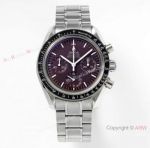 BF factory Swiss Copy Omega Speedmaster Moonwatch Chocolate Dial